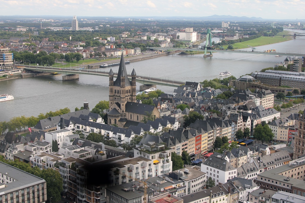 Rhine, Gross St. Martin Church and Bridges